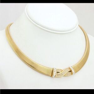 Vintage Christian Dior Omega Necklace - 1980’s